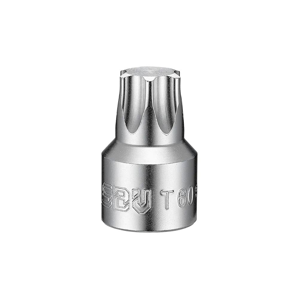 Korte verchroomde bitdop met Torx T60